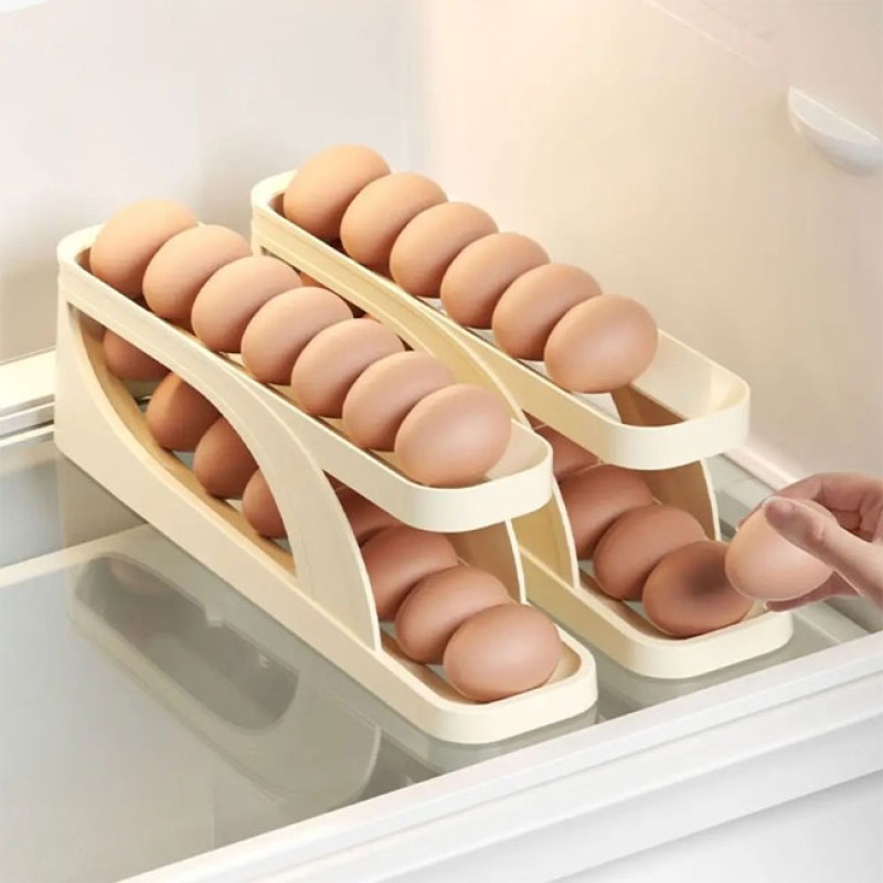 product image0 Automatic Rolling Egg Tray for Refrigerator